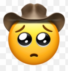 Sad Cowboy Emoji Png - Novocomtop Sad Cowboy Emoji Transparent,Cowboy Thonk Emoji