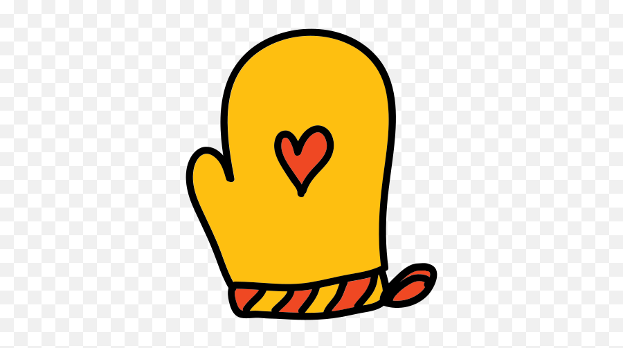 Oven Mitten Icon - Yellow Mitten Clipart Emoji,Is There A Mitten Emoji