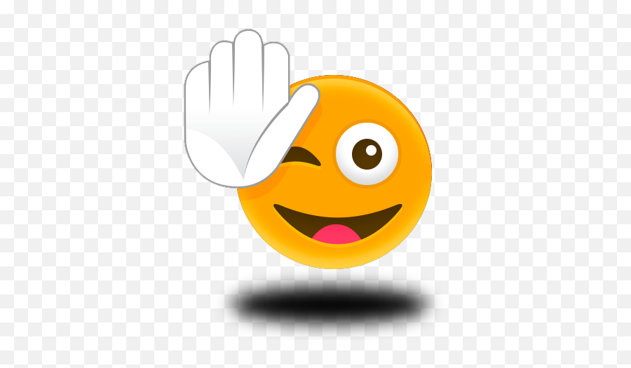 Download Emoticon High Five Download - Happy Emoji,High Five Emoji