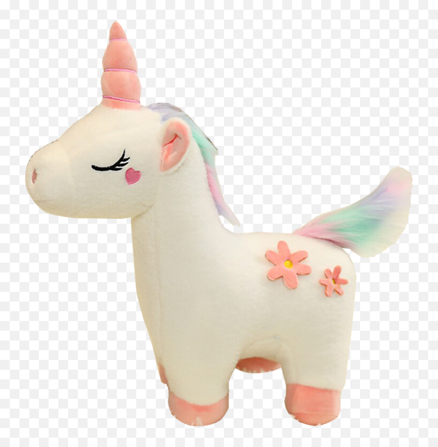 Cotton Rainbow Unicorn Stuffed Toy Doll For Kids - White E Unicorn Emoji,Emotions Plush Bunny