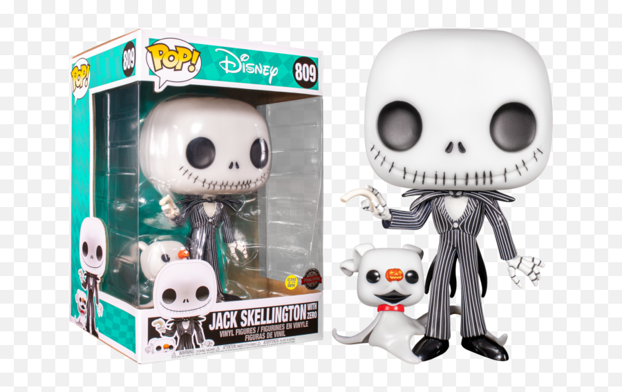 The Nightmare Before Christmas - Jack Skellington With Zero Funko Pop Nightmare Before Christmas Glow Emoji,Nightmare Before Christmas In Emojis Golf