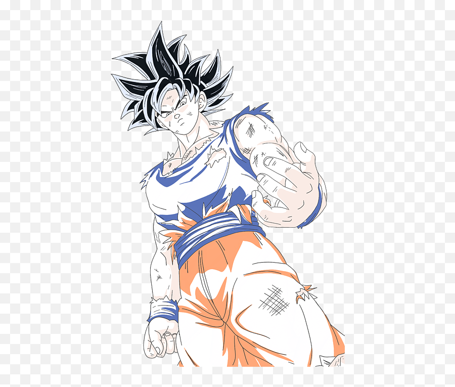 Ultra Instinct Goku - White Tshirt For Sale By Andrea Line Art Ultra Instinct Goku Emoji,Kamehameha Text Emoticon