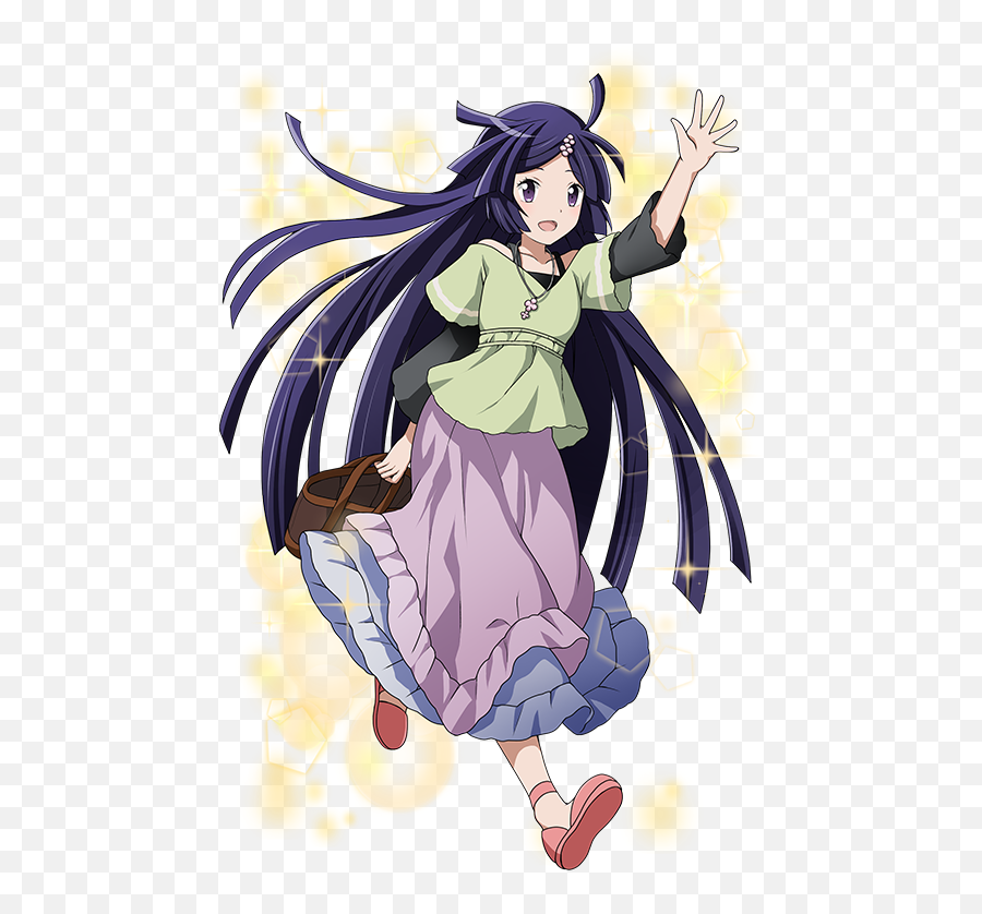 Akatsuki - Fictional Character Emoji,Cute Little Anime Girl With Purple Hair And Scarf No Emotions