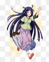 Akatsuki - Fictional Character Emoji,Cute Little Anime Girl With Purple Hair And Scarf No Emotions