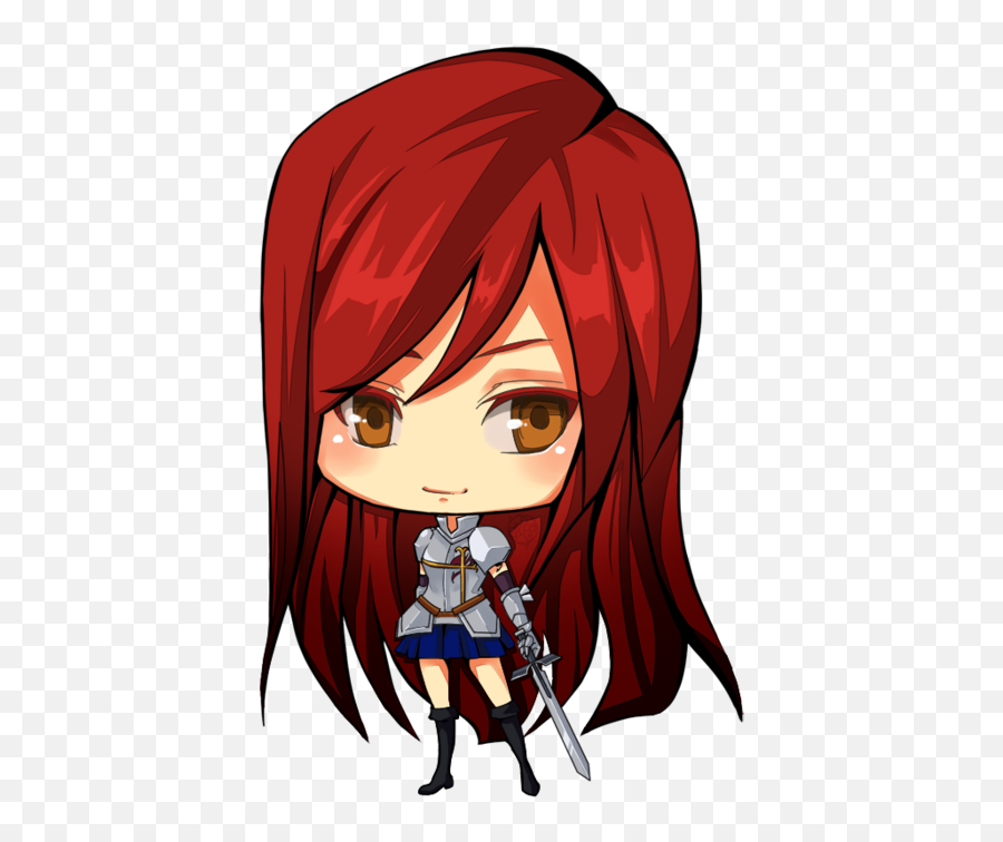 Fairy Tail Images Erza Chibi Wallpaper - Cute Fairy Tail Erza Chibi Emoji,Fairy Tail Erza Chibi Emoticon