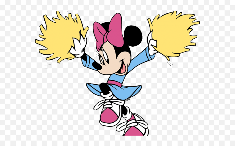 Cheerleader Clipart Disney - Minnie Cheerleader Png Minnie Mouse Cheerleader Emoji,Cheerleader Emoji