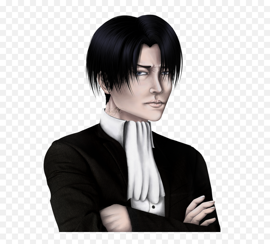 Attack - Fanart Modern Levi Ackerman Emoji,Snk Levi Showing Emotion