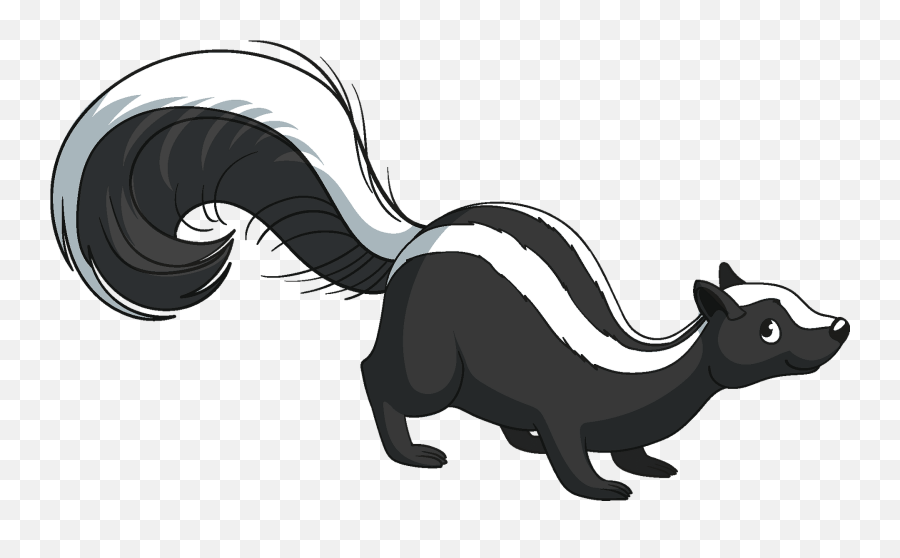 Skunk Clipart - Skunk Clipart Black And White Emoji,Skunk Emoji