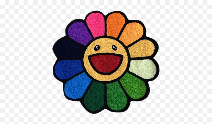 Smiley Rug - The Penthouse Theory Emoji,Throws Flowers Emoticon