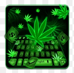 Smoky Weed Leaf Keyboard Theme - Aplicacions A Google Play Vibrant Neon Green Weed Background Emoji,Pot Leaf Emoji