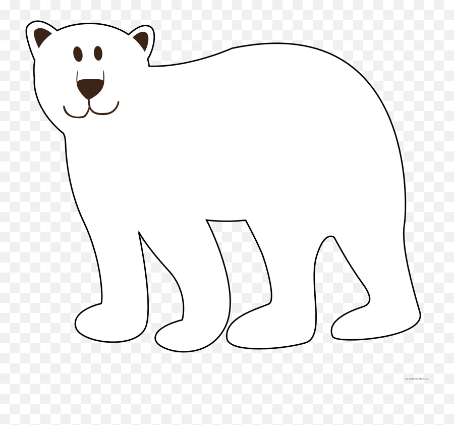 Brown Bear Coloring Pages Brown Bear - Animal Figure Emoji,Bear Black And White Emoji