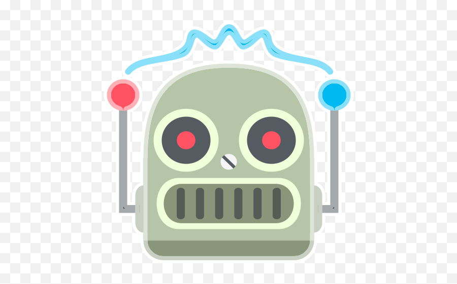 Robot Face Emoji Png - Royalpng,Scared Open Mouth Emoji