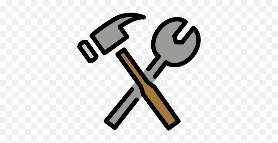 Hammer And Wrench Emoji,Gavel Emoji Transparent