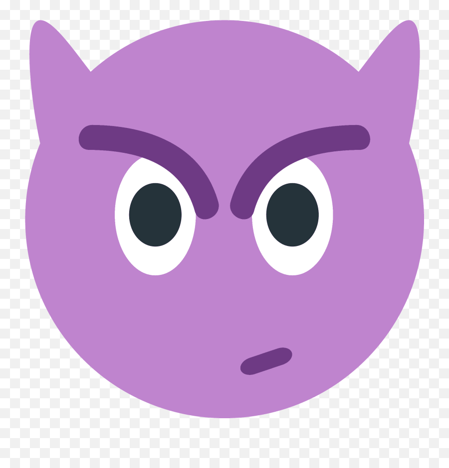 Angry Face With Horns Emoji Clipart Free Download - Dot,Angry Steam Emoji