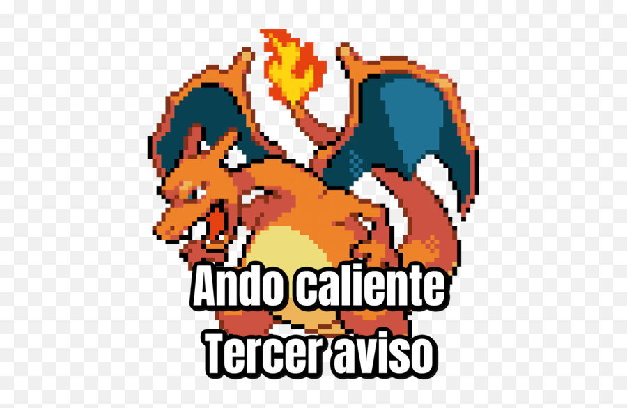 Pokemon - Estoy Caliente Primer Aviso Emoji,Charizard Emoji