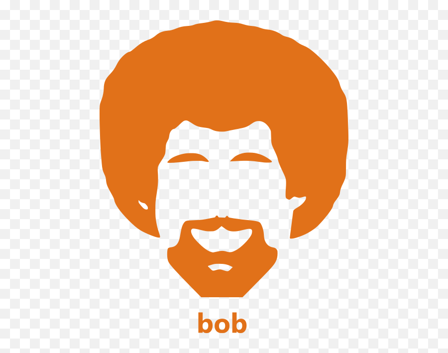 Movies Personal Use Bob Ross - Bob Ross Pumpkin Carving Template Emoji,Bob Ross Emoji