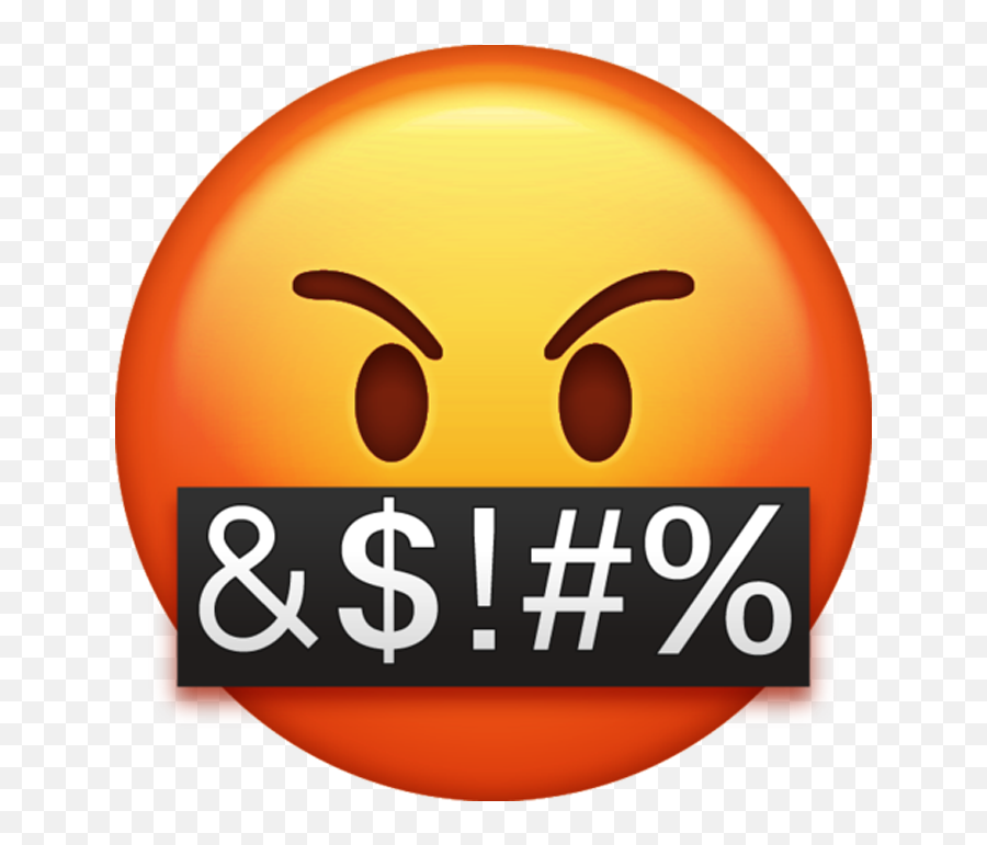 Download Whatsapp Angry Emoji Free Png - Swearing Emoji Transparent Background,Angry Emoji