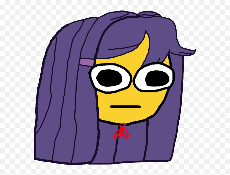 Poker Face Yuri Emoji - Fictional Character,Headscratch Emoji