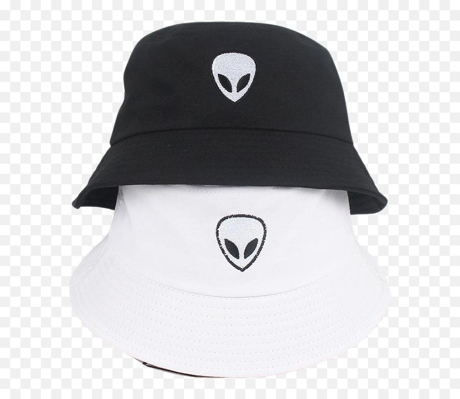Hats - Chapéu Bucket Masculino Preto Emoji,Alien Emoji Bucket Hat