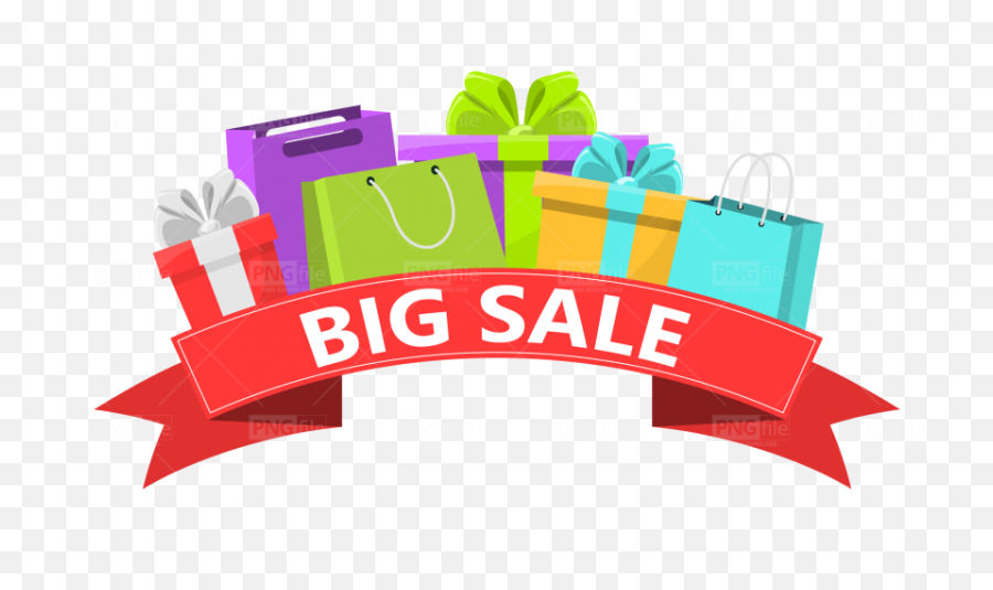 Bigsale Shopping Bags Sticker By S - Big Sale Logo Png Emoji,Emoji Gift Bags