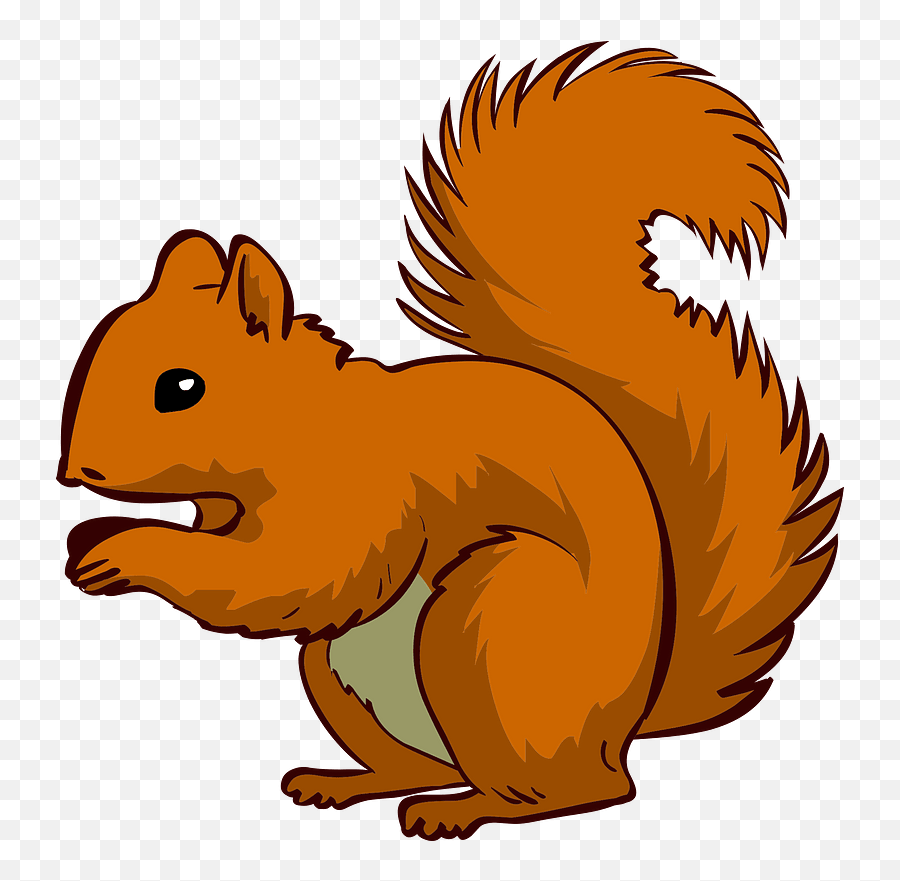 Squirrel Clipart - Clip Art Squirrel Emoji,Red Squirrel Emoji