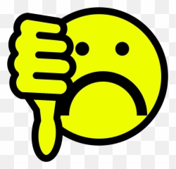 Unhappy Smiley - Clipart Best Clipart Thumbs Down Sign Emoji,Bonhomme Sourire Emotion