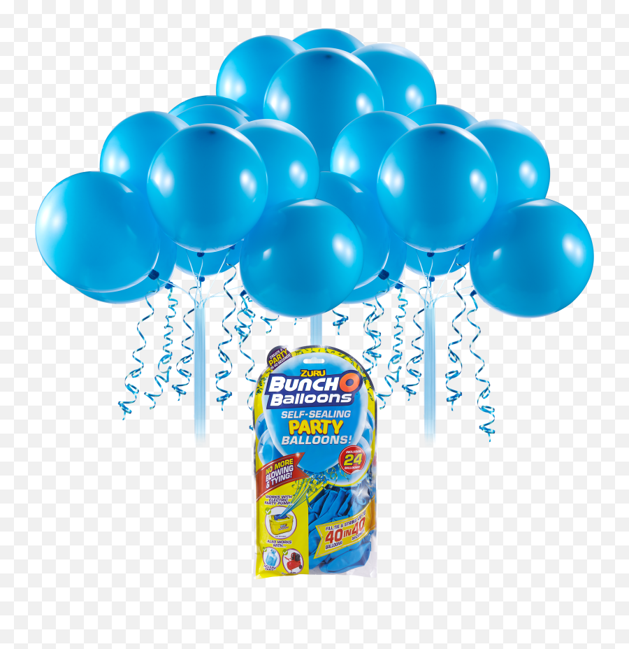 24ct Self Sealing Party Balloons Refill - Bunch O Balloons Party Balloons Blue Emoji,Emoji Masks Walmart