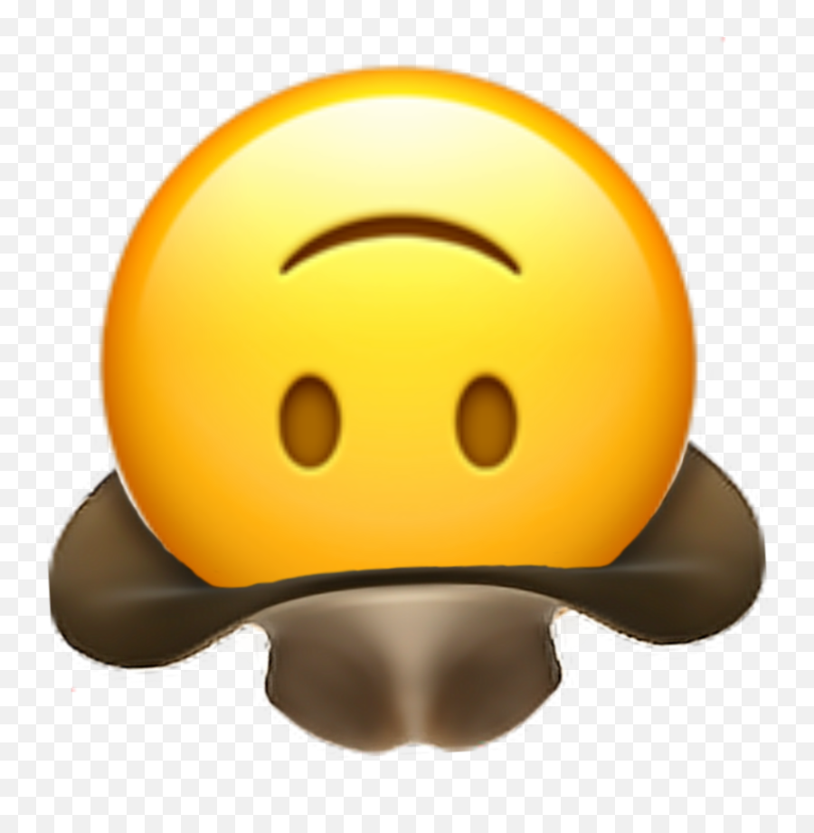 Emoji Upsidedown Cowboy Upsidedown - Happy,Cowboy Emoji