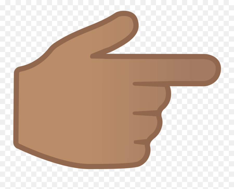 Backhand Index Pointing Right Emoji - Transparent Background Pointing Finger Emoji Png,Left Pointing Finger Emoji