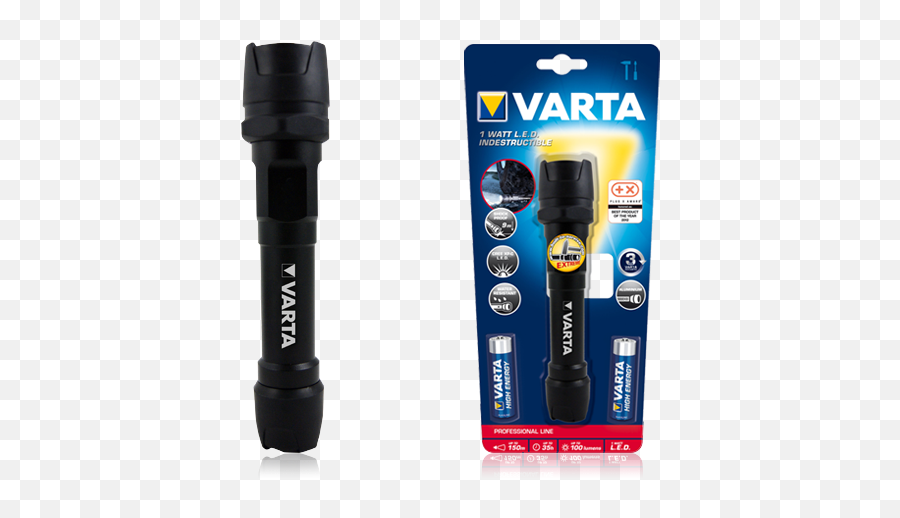 Varta Indestructible 1 Watt Led Light 2aa 18701 Torch Lamp - Varta Flashlight Emoji,Binoculars/flash Light Emoji