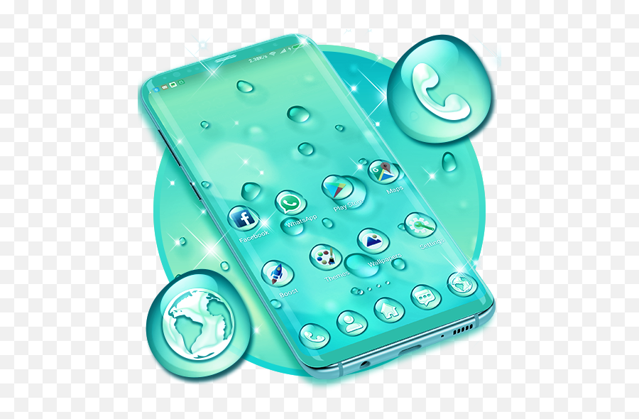 Water Drops Theme - Apps On Google Play Themes For Mobile Phone Emoji,Emojis Gota.io