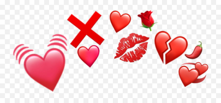 Red Heart Hearts Emoji Sticker By - Girly,Red Heart Emojis