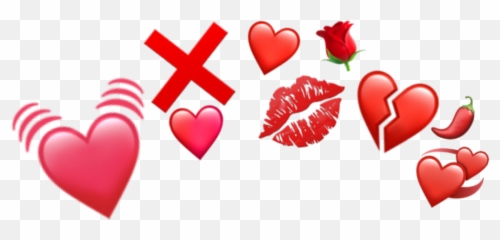 Red Heart Hearts Emoji Sticker By - Girly,Red Heart Emojis