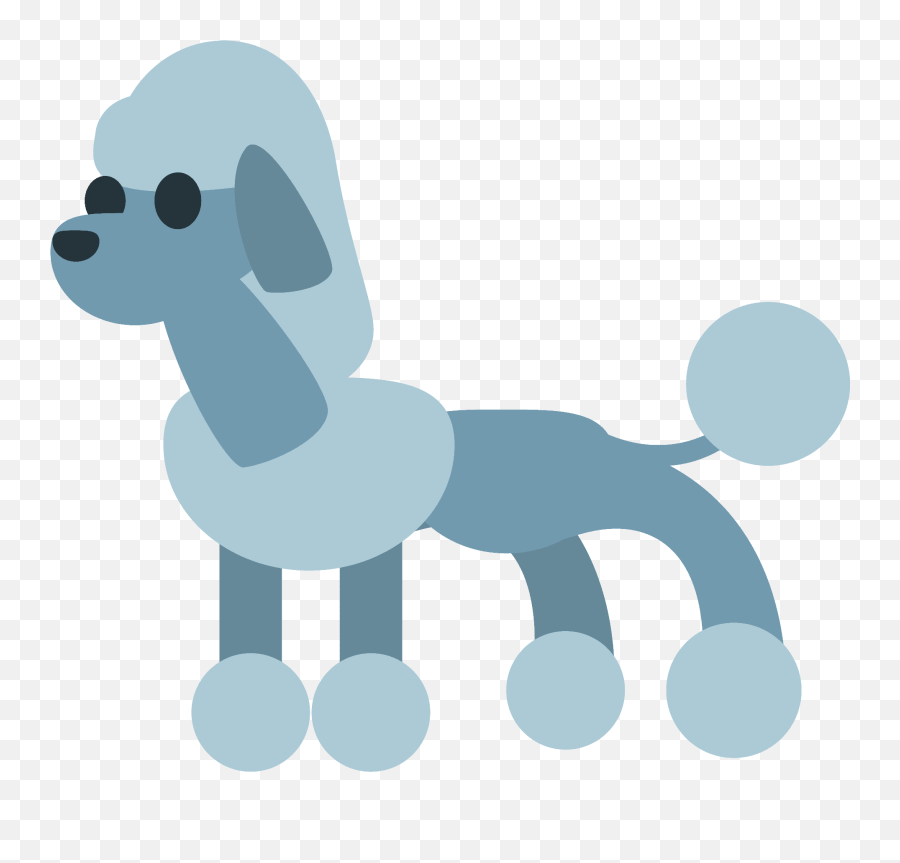 Poodle Emoji Clipart - Dot,Poodle Emoji