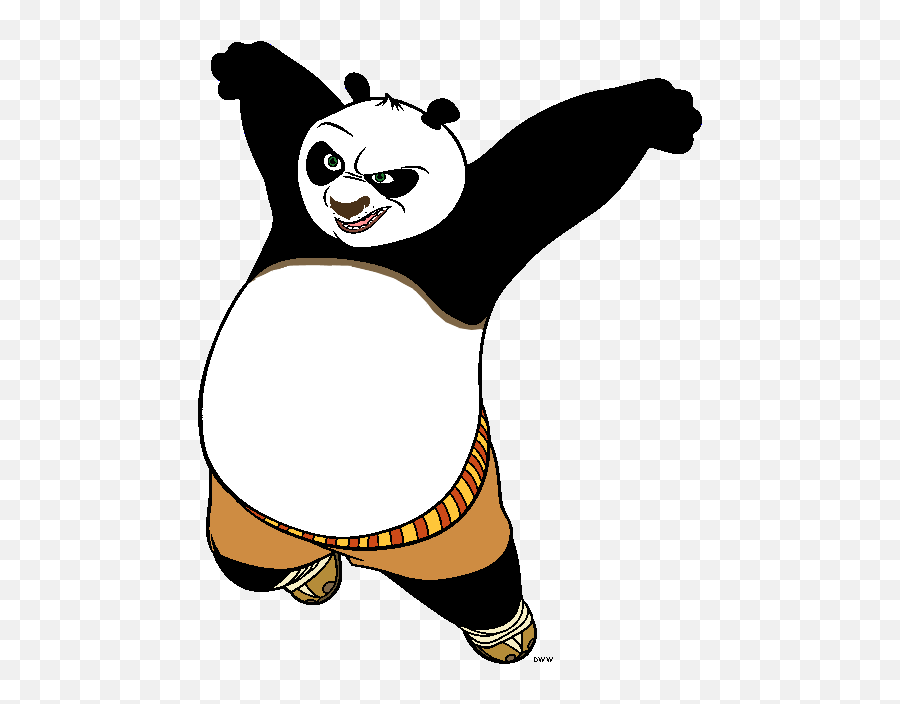 Panda Clipart Kung Fu Panda 3 Panda Kung Fu Panda 3 - Kung Fu Panda Color Sheet Emoji,Kung Fu Emoji