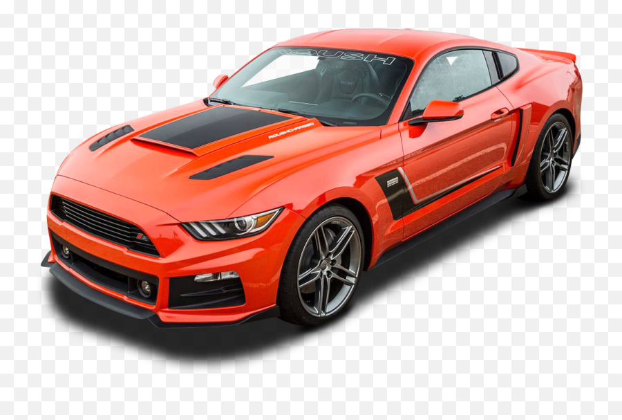 Orange Roush Stage 3 Mustang Car Png - 2015 Roush Mustang Emoji,Work Emotion S550 Mustang