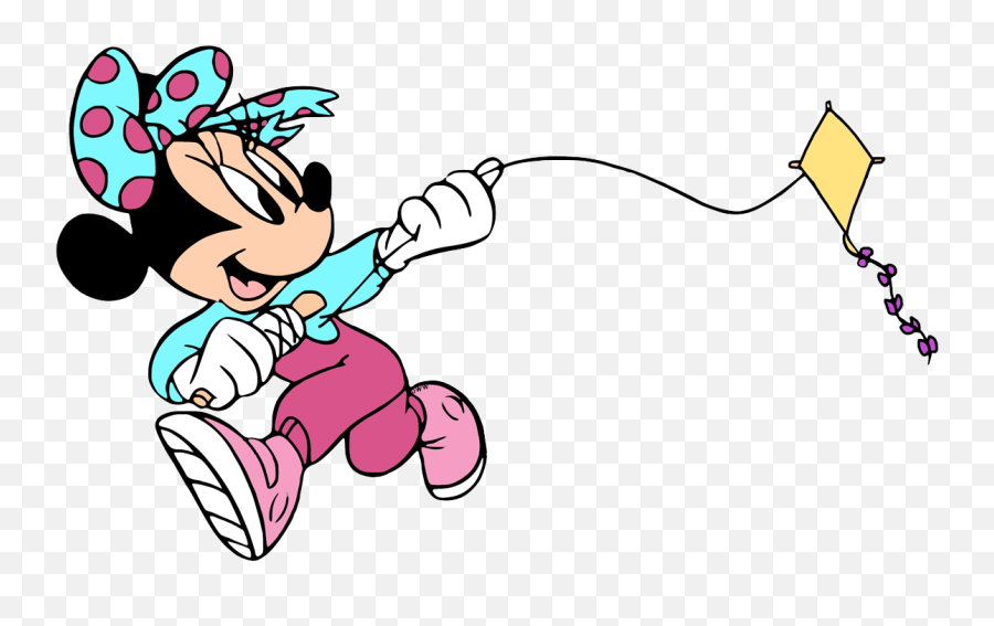 Disney Kite Clipart - Minnie Mouse Playing Kites Emoji,Brave Disney Movie Using Emojis