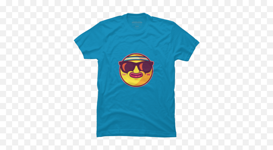 Shop Evilneverwinsu0027s Design By Humans Collective Store - Funny Bicycle Shirts Emoji,Cool Guy Emoticon Putting On Sunglasses