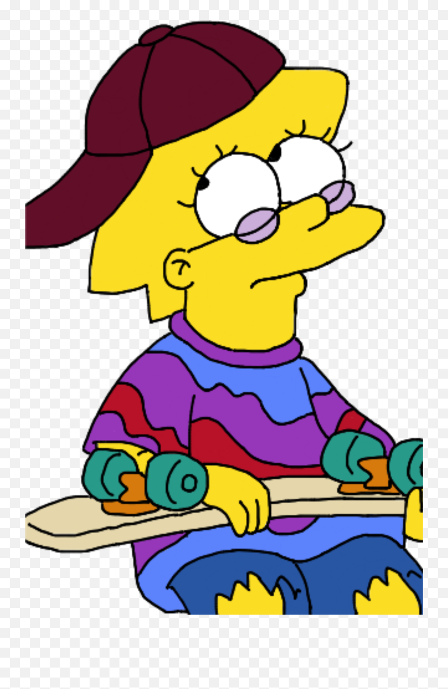 The Most Edited - Lisa Simpson Com Skate Emoji,Lisa Simpson Emojis