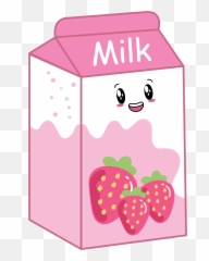 Kawaii Cute Milk Strawberry Drink - Juicebox Emoji,Trunk Or Treat Sayings About Emojis