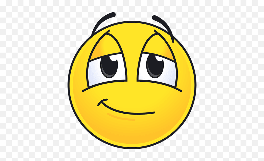 Cute Pleased Emoticon - High Smiley Face Emoji,Cute Emoji