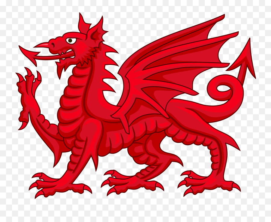 Red Dragon Wales Clipart - Wales And China Dragon Emoji,Red Dragon Emoji