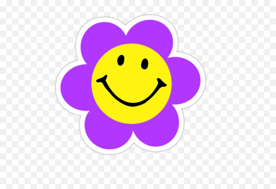 Badum - Smiley Face Flower Sticker Emoji,Badum Tss Emoticon