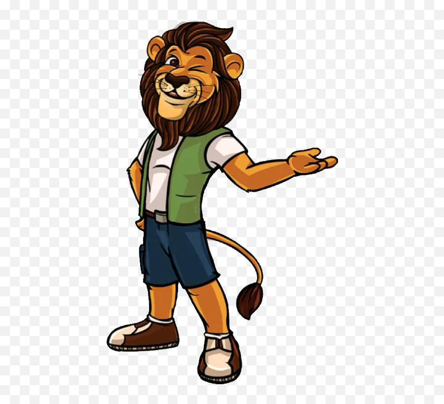 Our Mascot Kimba Raisoni Emoji,Lion Cartoon Picture With All Emotions