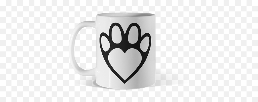 Trending Dog Mugs Design By Humans Emoji,Dog Paw Print Emoticon