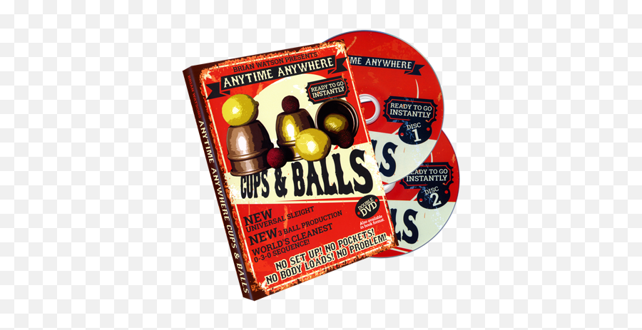 Anytime Anywhere Cups U0026 Balls 2 Dvd Set By Brian Watson - Dvd Emoji,I Am Batman In Emojis