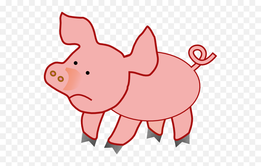 Download Hd Sad Clipart Sad Child - Pig Clipart No Transparent Background Pig Clipart Png Emoji,Pig Face Emoji