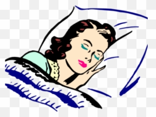 Sleeping Clipart Comfy Bed - Sleeping Woman Clipart Png Emoji,Sleepy Woman Emojis