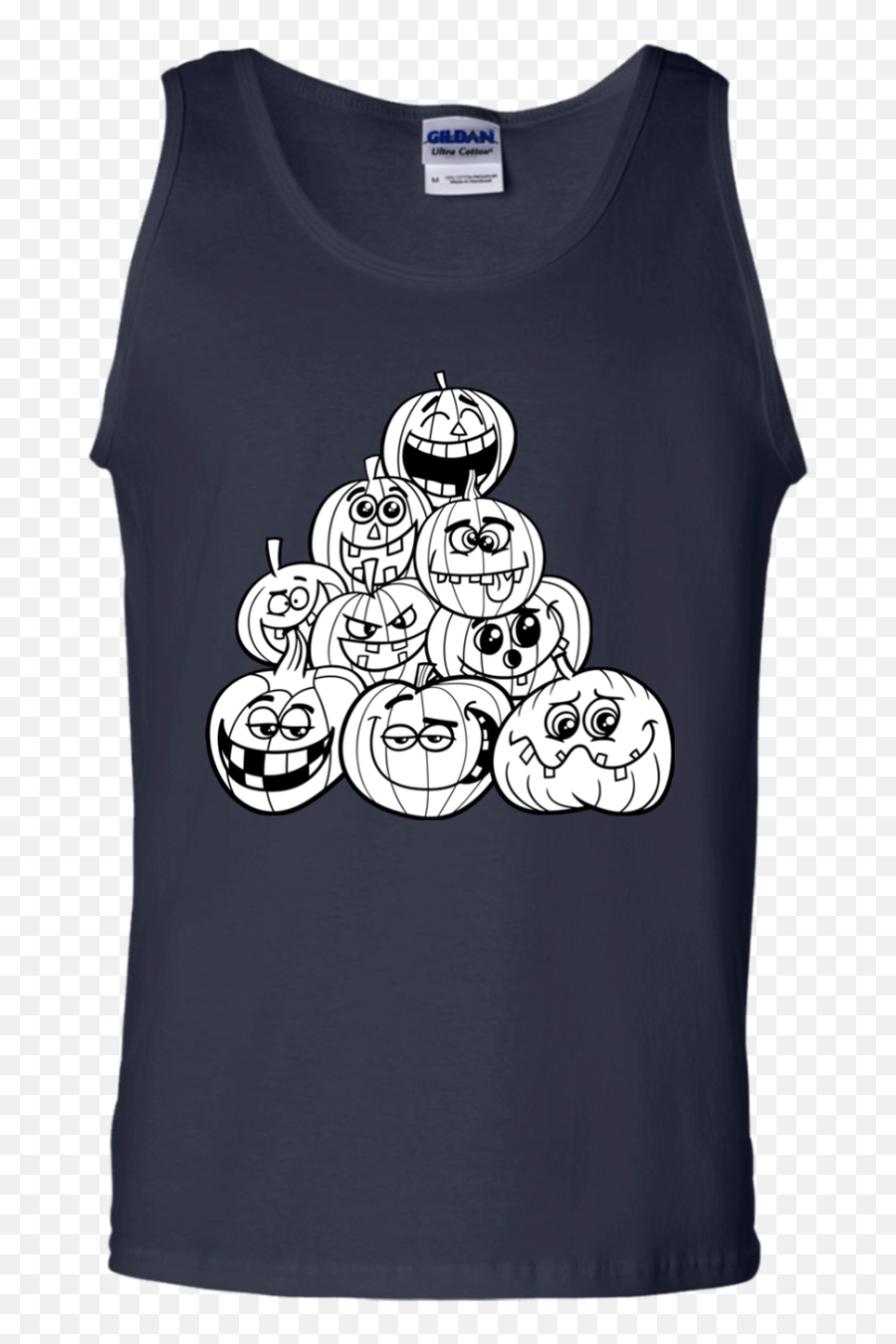 Pumpkin Emoji Triangle T - Shirt Halloween Thanksgiving Tank,Top Emojis For Thanksgiving