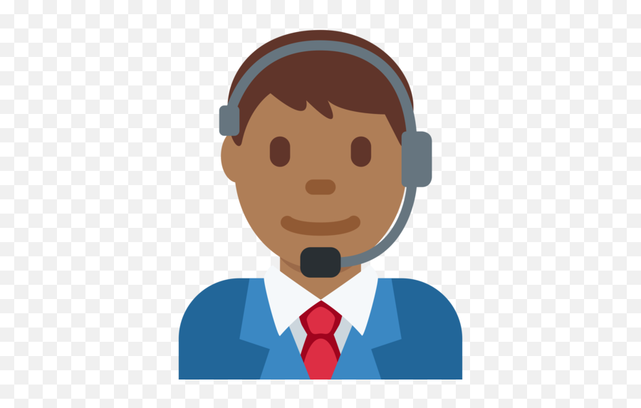 U200d Man Office Worker Medium - Dark Skin Tone Emoji,Care Emoji